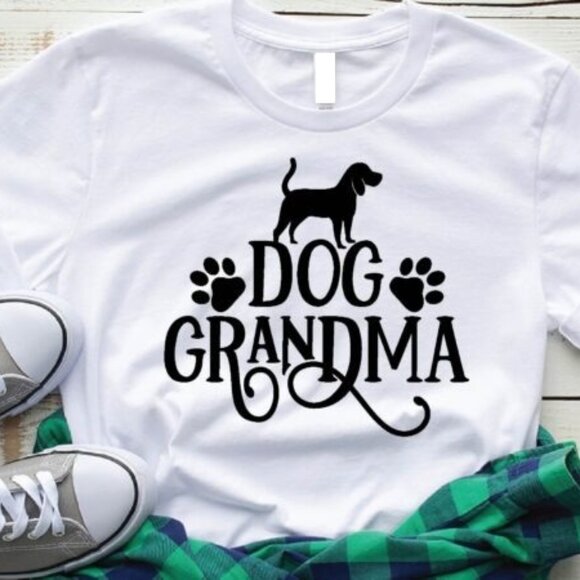 LaNess Tops - Dog grandma T-shirt, Gift For Grandma
